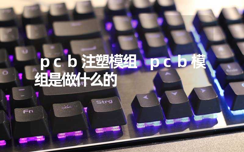 pcb注塑模组 pcb模组是做什么的